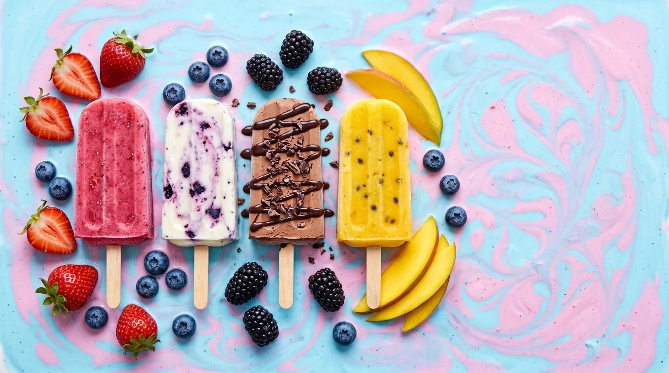 Artisan Gourmet Popsicles made with real ingredients
